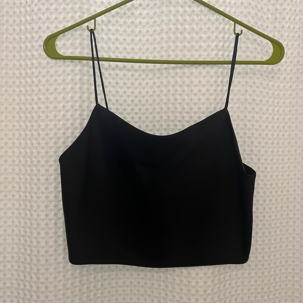 Alice and Olivia silk cropped cami